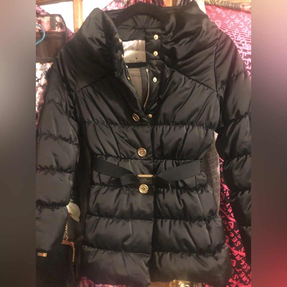 Kate Spade Belted Becky Puffer Down Coat